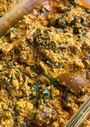 A picture of Egusi soup.
