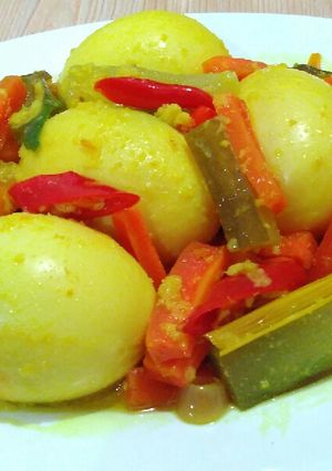 Foto resep Telur acar kuning