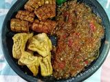 Tahu tempe goreng biasa