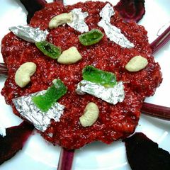 A picture of Beetroot Halwa.
