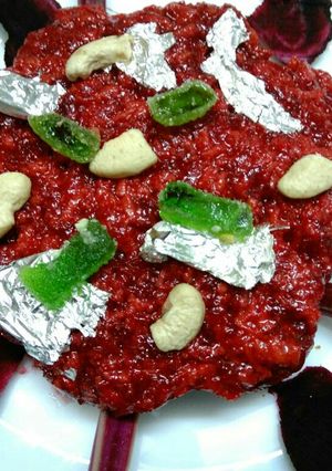 A picture of Beetroot Halwa.