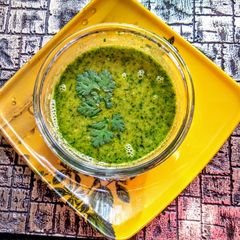 Green chana curry A picture of Green chana curry.