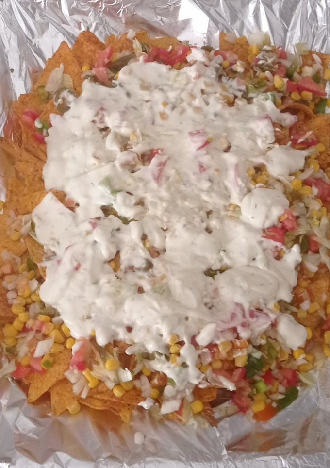 Una foto de Nachos al estilo Foster's Hollywood