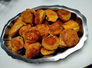 Une photo de Croquettes apéritives pomme de terre et pancetta