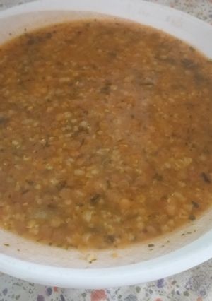 عکسی از دستور سوپ جو