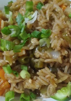 A picture of Veg Fried Rice Biryani.