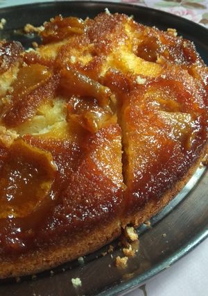 Una foto de Torta de manzana (invertida)