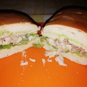 Sándwich de pollo sin mayonesa