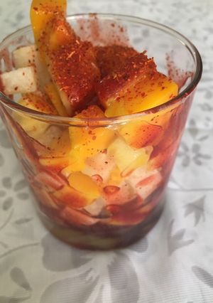 Una foto de Gazpacho michoacano
