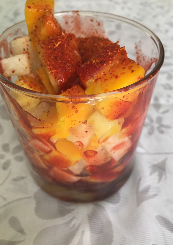 Una foto de Gazpacho michoacano
