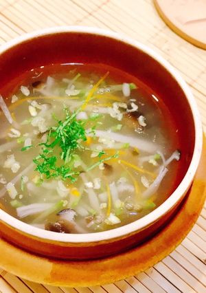 Hình của món Soup cốm.