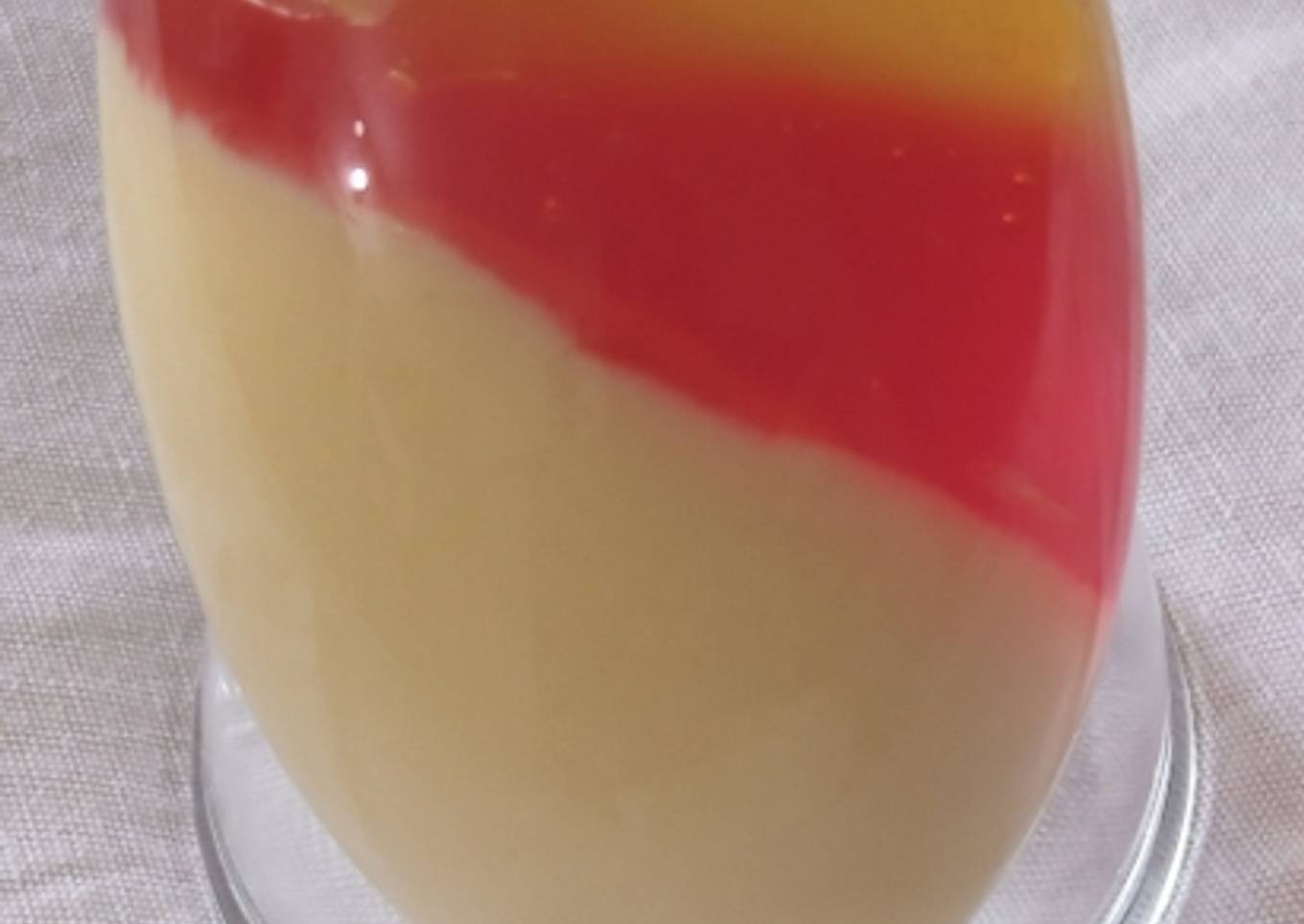 Three Color Jelly Custard