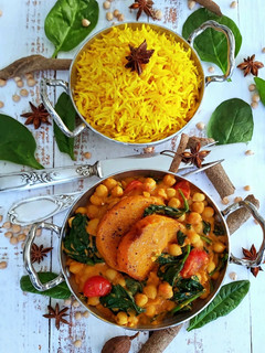 A picture of Chickpea and Butternut Squash Curry.