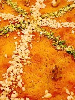 صورة لوصفة كنافة بالقشطه