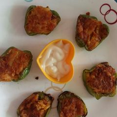 Stuffed capsicum A picture of Stuffed capsicum.