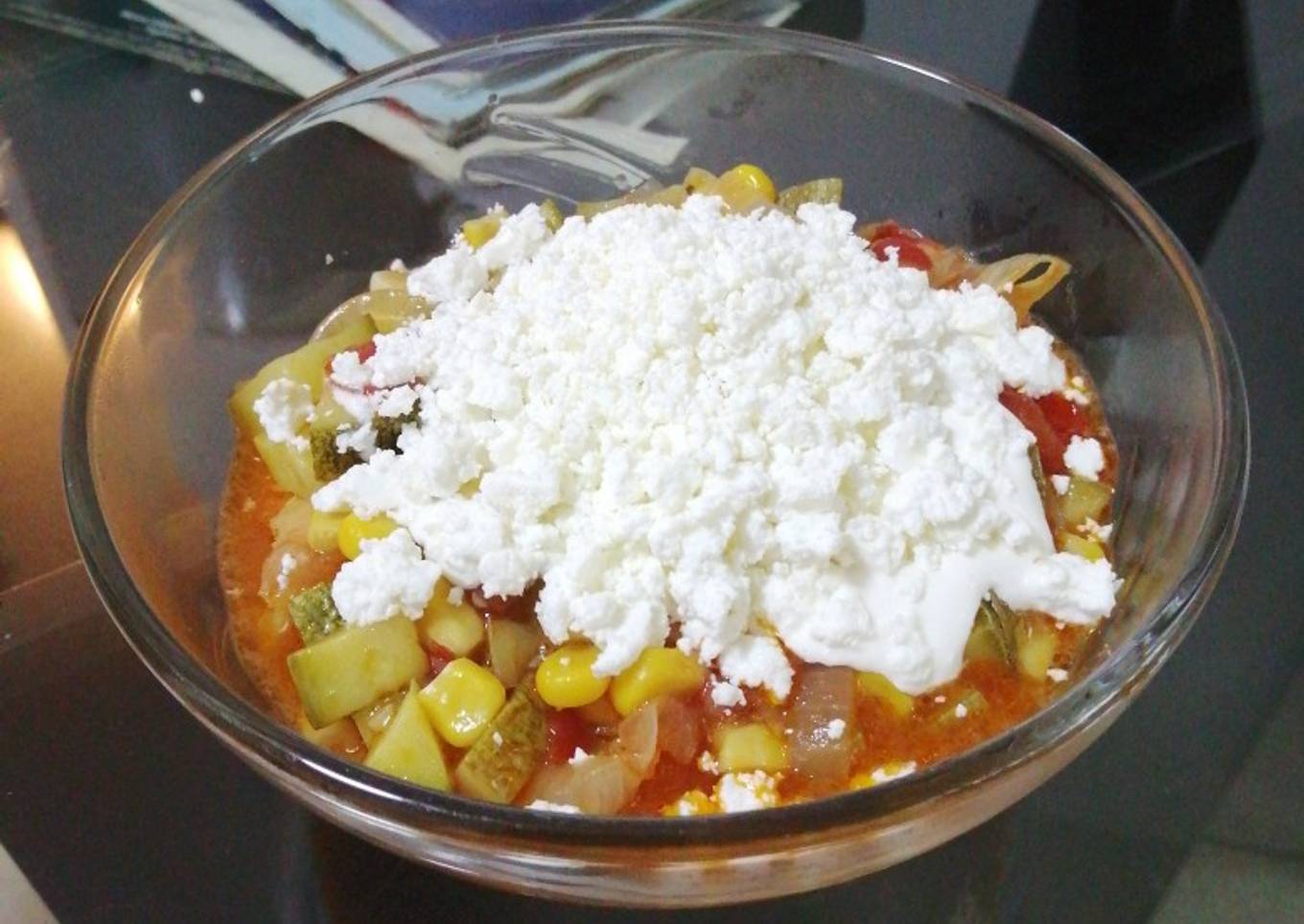 Calabacitas con queso