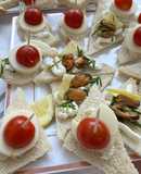 Canapés de choritos