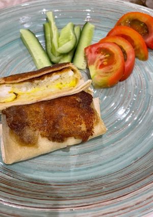 صورة لوصفة بوريتو البيض 🍳🌯🤍