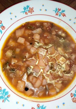 Una foto de Papas con chile y un toque de ingrediente secreto!!!
