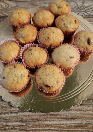 Una foto de Muffins de Banana y Arándanos