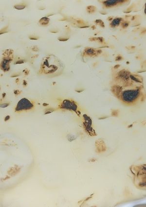 A picture of Homemade naan.