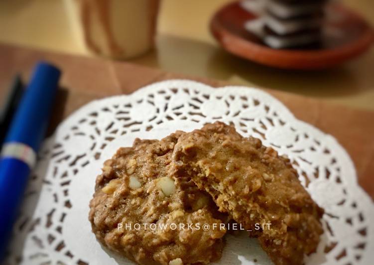 Resep Coffee-oat cookies, with raisin n walnuts yang Enak dan Praktis