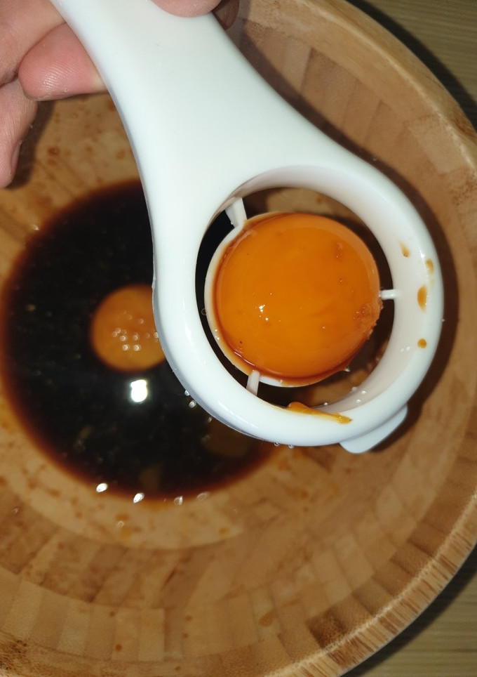 Una foto de Yemas curadas de soja