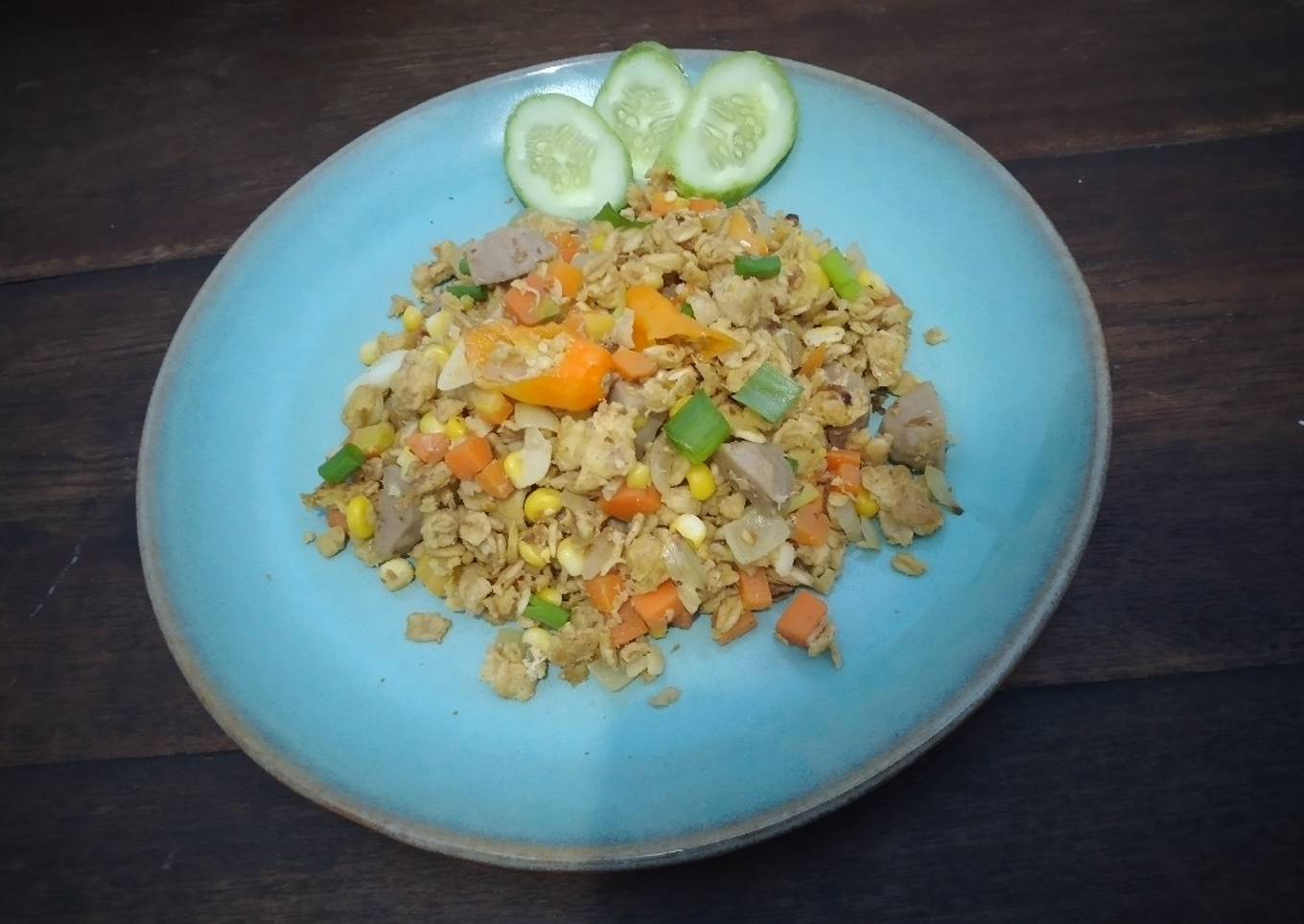243. Oatmeal goreng hongkong
