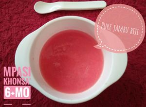 Foto resep Pure jambu biji (cemilan mpasi khonsa' 6+mo)