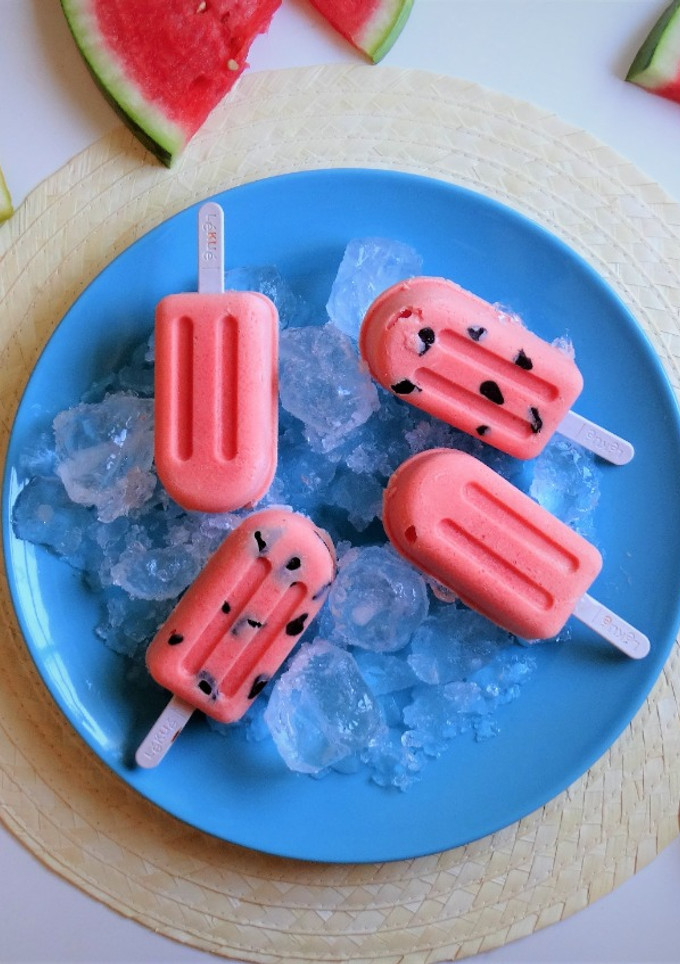 Una foto de Helado saludable de sandía