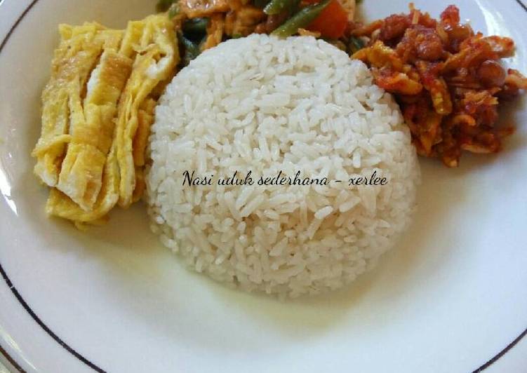 Nasi uduk sederhana