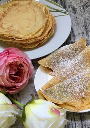 Hình của món Bánh xèo ngọt cho các con.