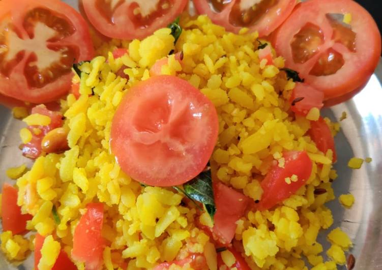 Any-night-of-the-week Tomato poha