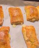 Folhados de Queijo e Fiambre