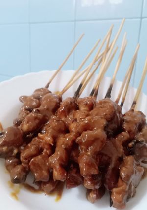 Foto resep Sate Ayam Abang-Abang Bumbu Pecel