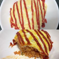 A picture of Japanese Omurice.