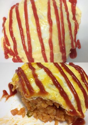 A picture of Japanese Omurice.