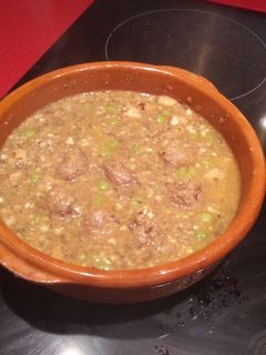 Una foto de Albóndigas con sepia