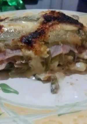Una foto de Pencas de acelga gratinadas
