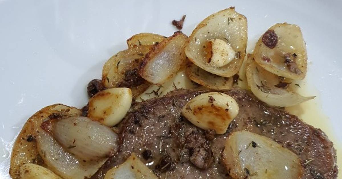 Resep Ribeye Steak Garlic Butter Thyme oleh Marry Anne Cookpad