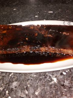 Una foto de Flan de chocolate y almendras