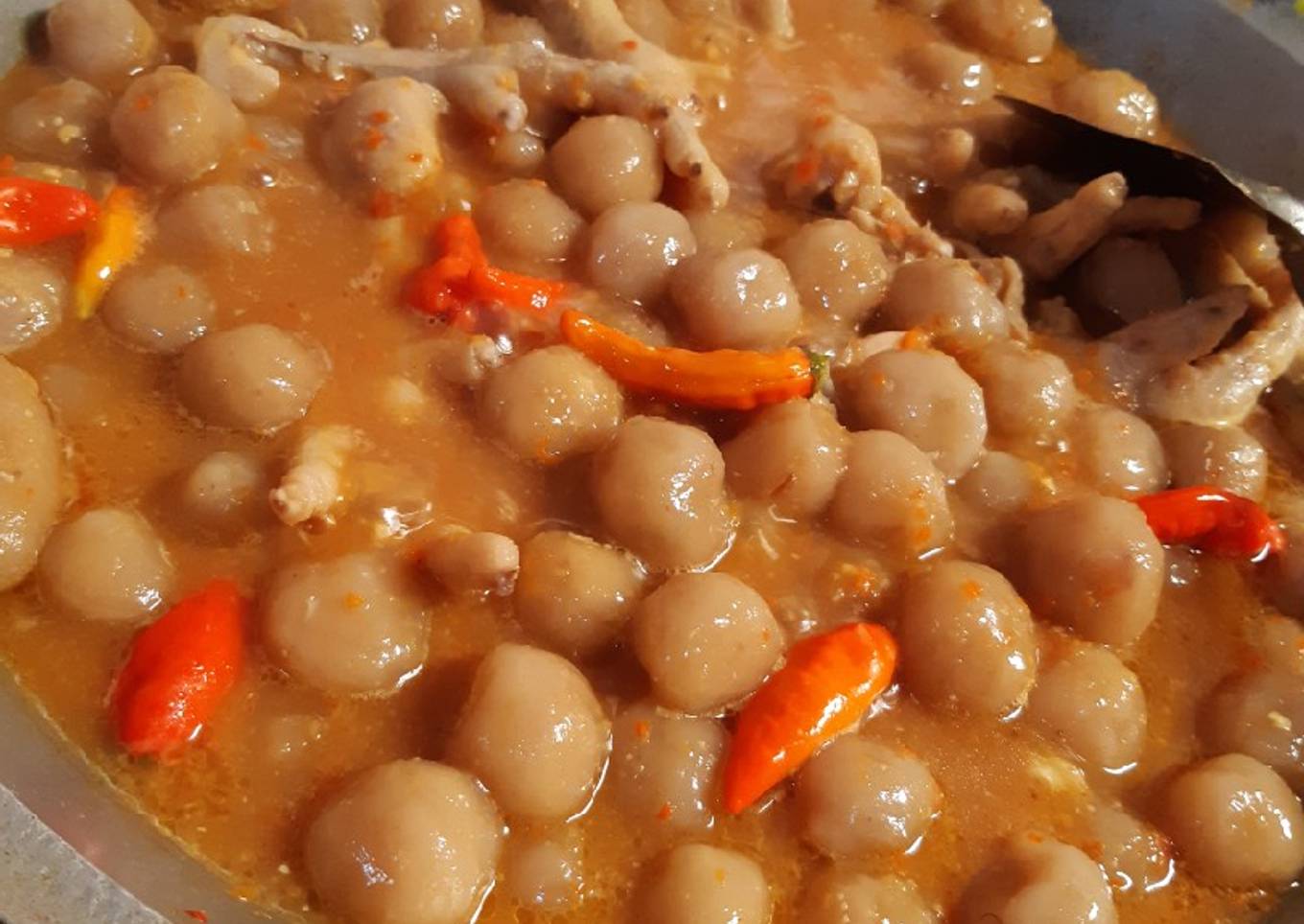 Cilok ceker pedas