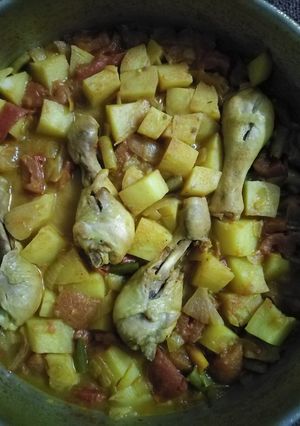 صورة لوصفة بطاطس بالدجاج