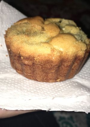 Una foto de Cupcake sin gluten mezcla tres harinas con manzana