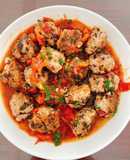 Xíu mại sốt cà chua