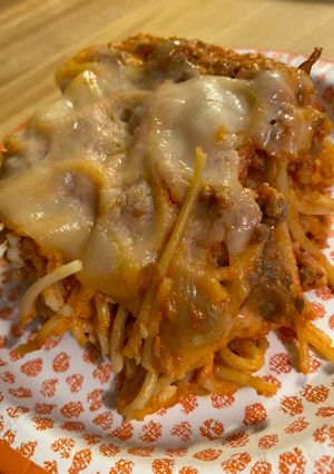 A picture of So Easy and So Tasty Baked Spaghetti.