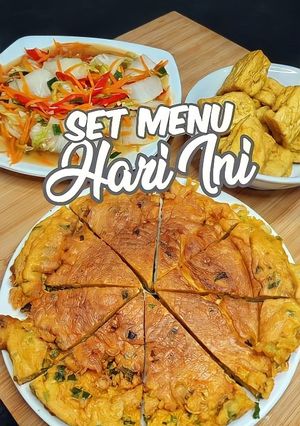 Foto resep Telur dadar Padang & tumis wortel sawi putih