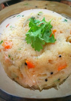 A picture of Semolina Upma.