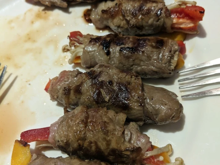 Cara Gampang Menyiapkan Resep Simply Rolled Beef Enoki++ Anti Ribet, Enak