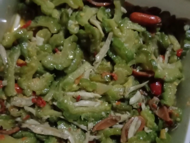 Langkah Mudah untuk Membuat Resep Tumis pare campur terri yang  Bikin Ketagihan Anti Ribet, Menggugah Selera